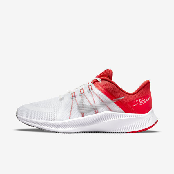 Nike Quest 4 男 慢跑鞋 運動 訓練 休閒 輕量 避震 包覆 支撐 透氣 白 紅 [DA1105-100]