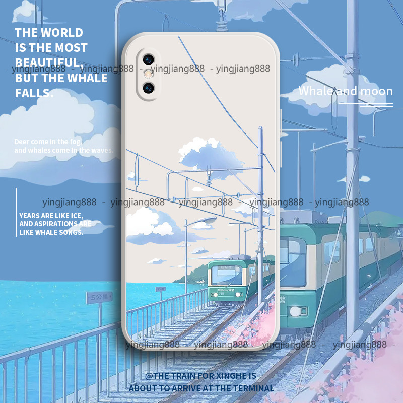 動漫風景火車鯨魚卡通殼手機殼適用 三星 Samsung Galaxy M14 M34 M53 M33 M13 手機殼防摔