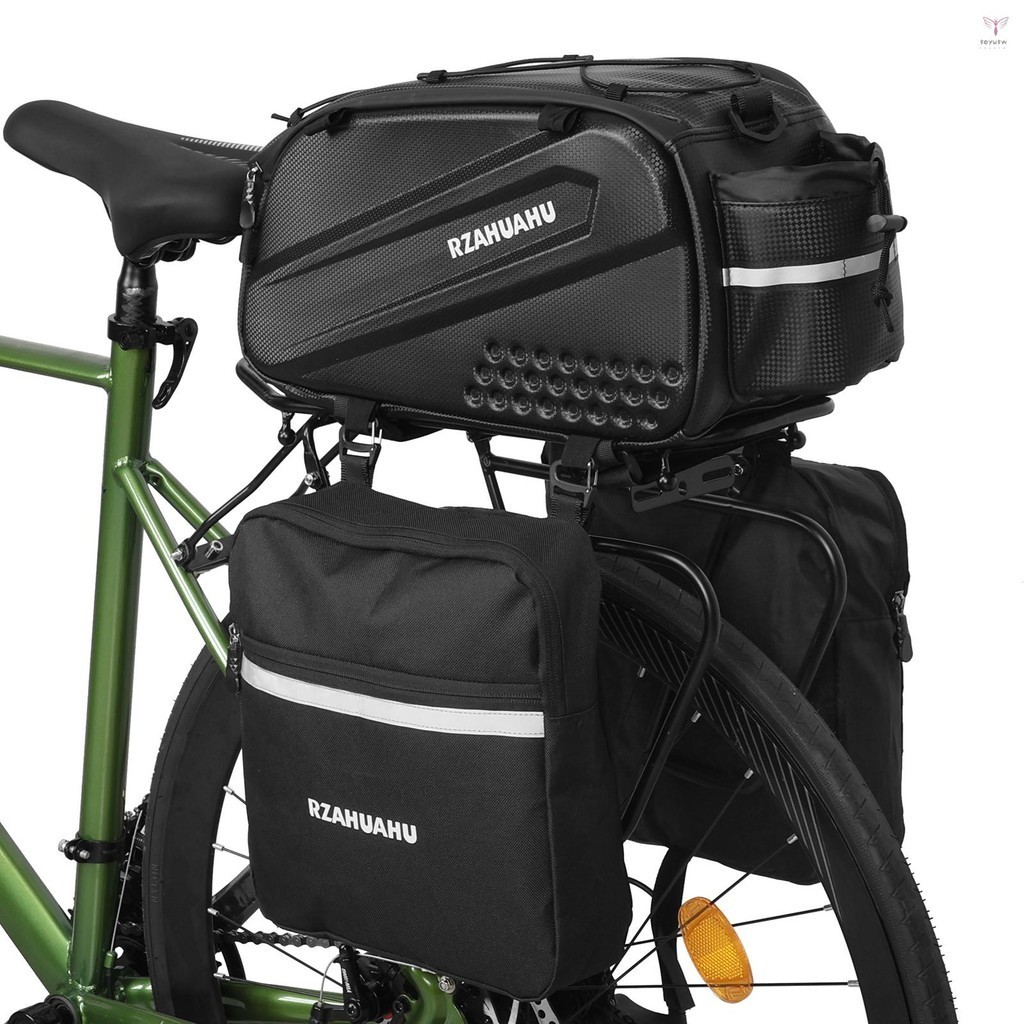 自行車後座包自行車後備箱包防水自行車背帶後座包帶側包