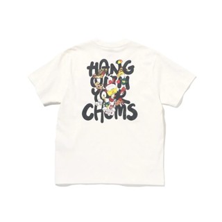 Ready Stock CHUMS HWYC Steel Cooler PKT TEE100%棉寬鬆短袖男士後背印花個性