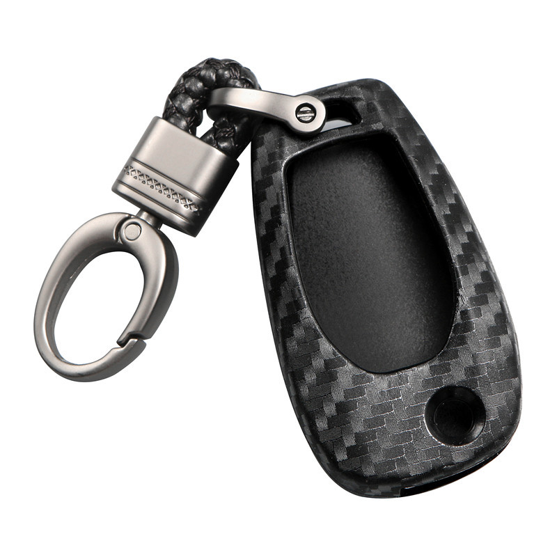 矽膠碳纖紋汽車鑰匙套保護套 適用於Chevrolet Cruze Sonic Spark Trax