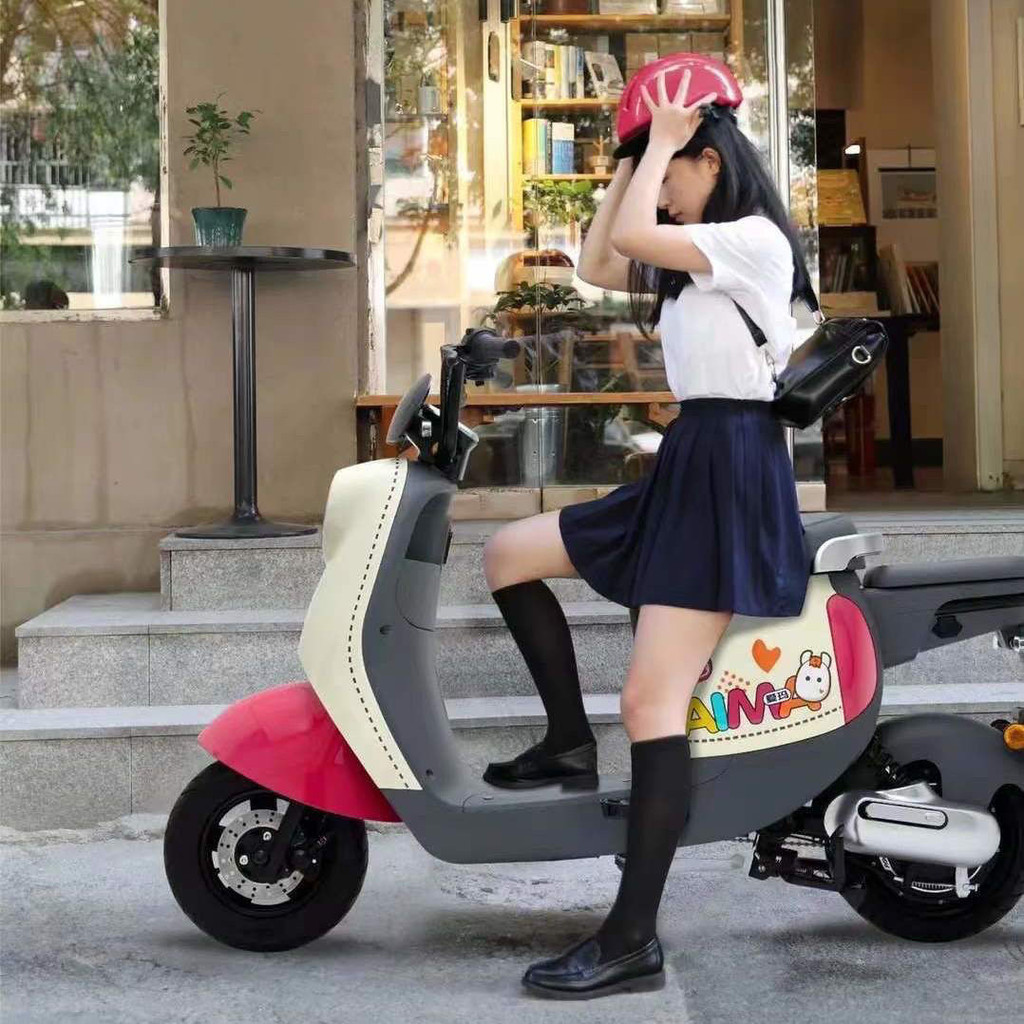【臺灣專供】愛瑪電動車娃娃新款新國標電動腳踏車石墨烯電池親子代步助力通勤