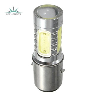 12v BA20D H6 4 COB LED 白色燈泡,用於輕便摩托車 ATV 大燈