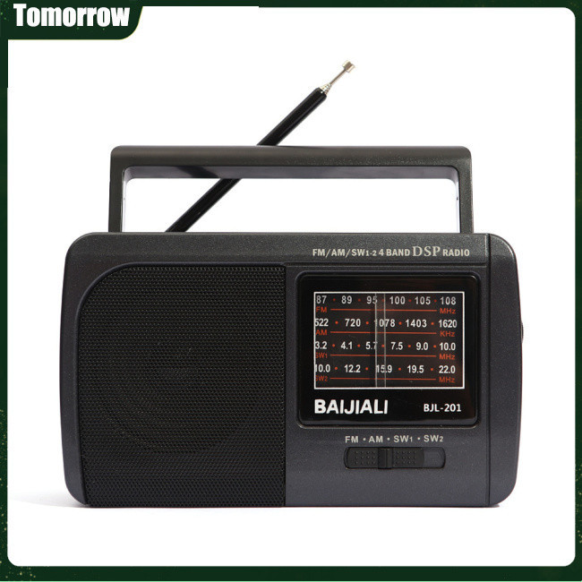 Tol BJL-201 AM FM SW 收音機帶伸縮天線提手易於調節收音機揚聲器便攜式可充電
