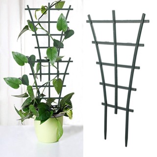 2 件裝 DIY 花園植物攀爬格子塑膠迷你疊加盆栽植物支撐花園格子用於盆栽攀爬植物藤蔓