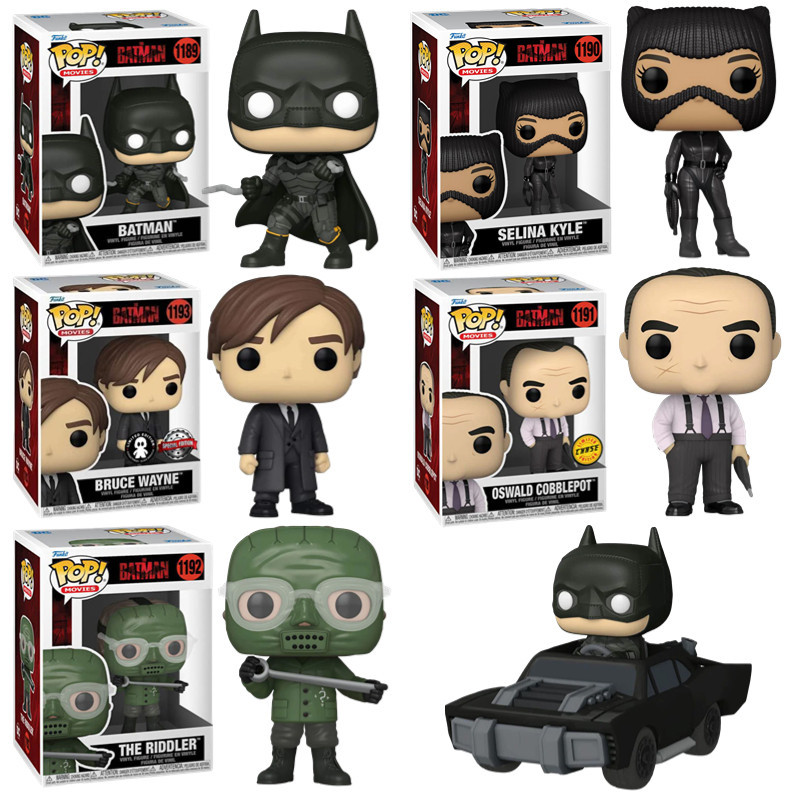 Funko POP蝙蝠俠The Batman2022布魯斯貓女企鵝人謎語人公仔手辦