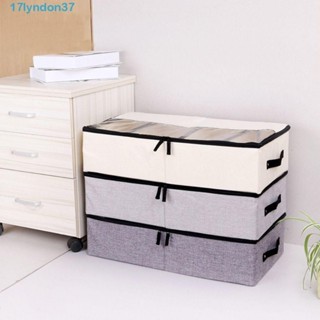 LYNDONB棉麻鞋盒,分隔器可拆卸的床下儲物盒,有用的可折疊可調大容量鞋子收納盒首頁