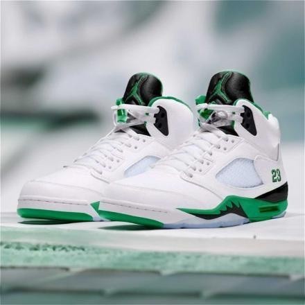 【快發】air Jordan 5 wmns“幸運綠”白綠幸運色男籃球鞋