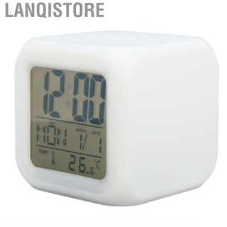 Lanqistore 兒童數位時鐘 LED 7 色夜光溫度顯示