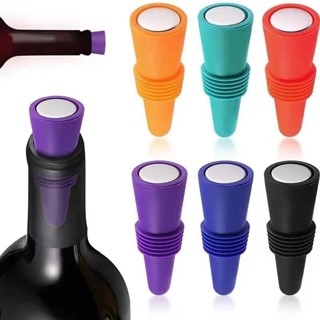 MIKA STORE ▏彩色酒瓶塞 紅酒瓶塞 葡萄酒食品級矽膠酒瓶塞 密封保鮮創意密封塞 香檳塞 真空密封威士忌瓶蓋 通