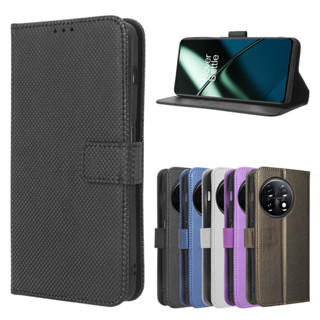 適用一加Ace 2/OnePlus 11R 5G手機皮套鑽石紋插卡2PRo翻蓋手機殼