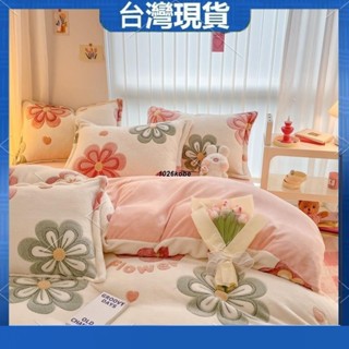 【臺灣發貨】卡通雪花絨床包 冬季床包 牛奶絨床包組 單人床包 法蘭絨雙人床包 特大床包 法蘭絨寶寶絨 床單 床罩 枕頭套