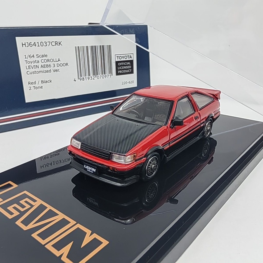 Hobby Japan 1/64 豐田卡羅拉 LEVIN AE86 3DOOR 合金車模型