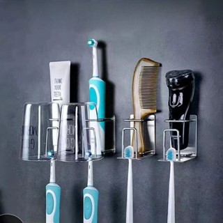 牙膏 牙刷杯 架 免打孔 304 不鏽鋼 浴室 牙膏 牙刷 杯子 置物架