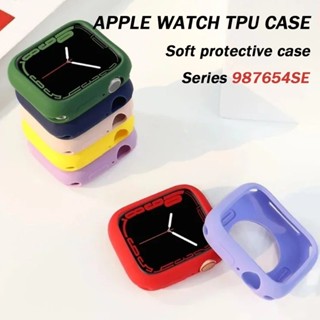 適用於Apple Watch Ultra2 49毫米矽膠套軟TPU防震保險槓保護殼適用iWatch 9876 45mm