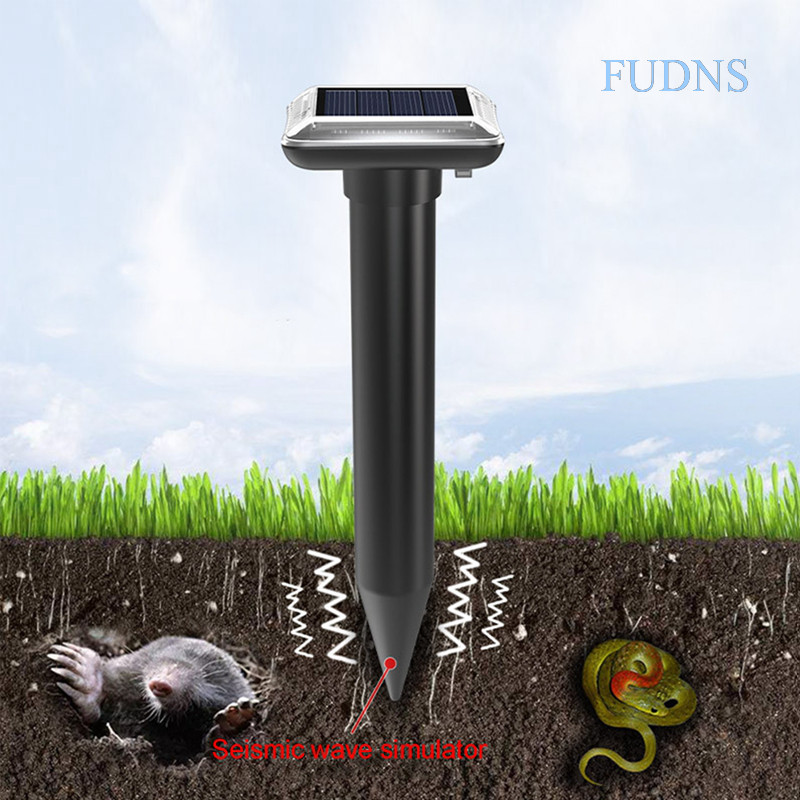 【FDX】 太陽能驅鼠器驅蛇器 超音波動物驅趕器 方形插地驅鳥器