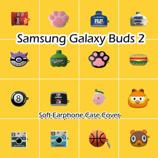SAMSUNG 現貨! 適用於三星 Galaxy Buds 2 手機殼動漫卡通造型軟矽膠耳機殼外殼保護套 NO.3