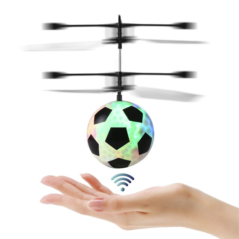 紅外線感應飛行閃光迪斯科 Led 足球直升機兒童玩具