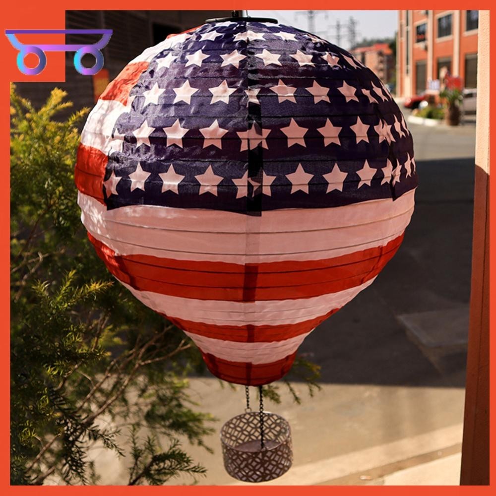 [littlestars.tw] 【】升級款太陽能供電20LED摺疊熱氣球裝飾燈仿真火焰燈光【有頻道】