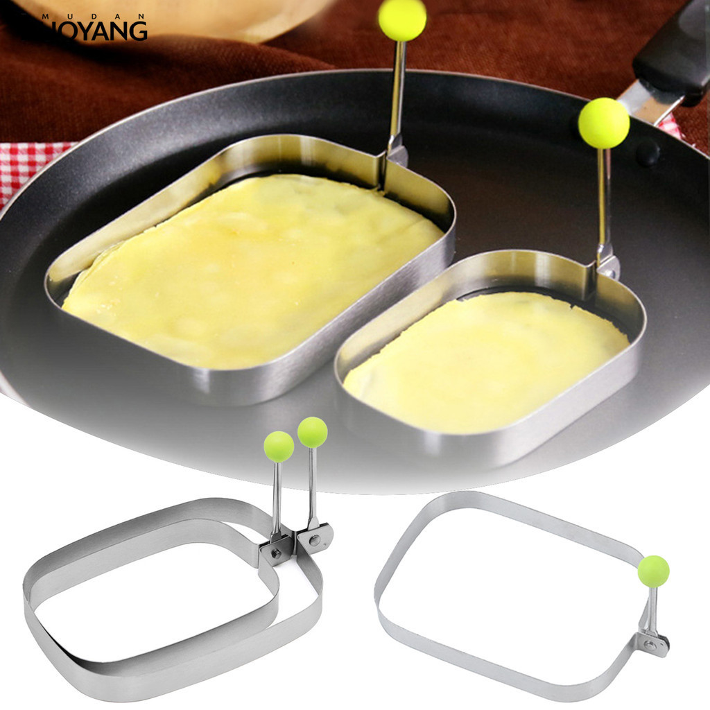 洛陽牡丹 蛋糕模方形煎蛋模具 不沾煎蛋圈煎蛋器 不鏽鋼餅乾烘焙小工具