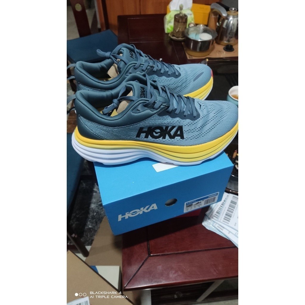 2022新款 HOKA ONE bondi8減震酷灰訓練鞋