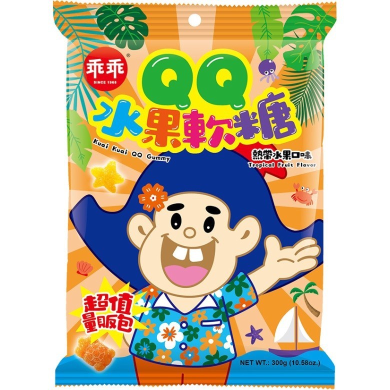乖乖 QQ水果軟糖-熱帶水果口味(300g)[大買家]