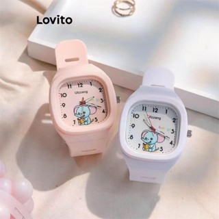 Lovito 可愛卡通大象彩色女電子手錶 LFA28179