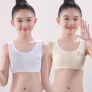 8-16歲少女訓練文胸柔軟純棉兒童學生文胸無鋼圈內衣