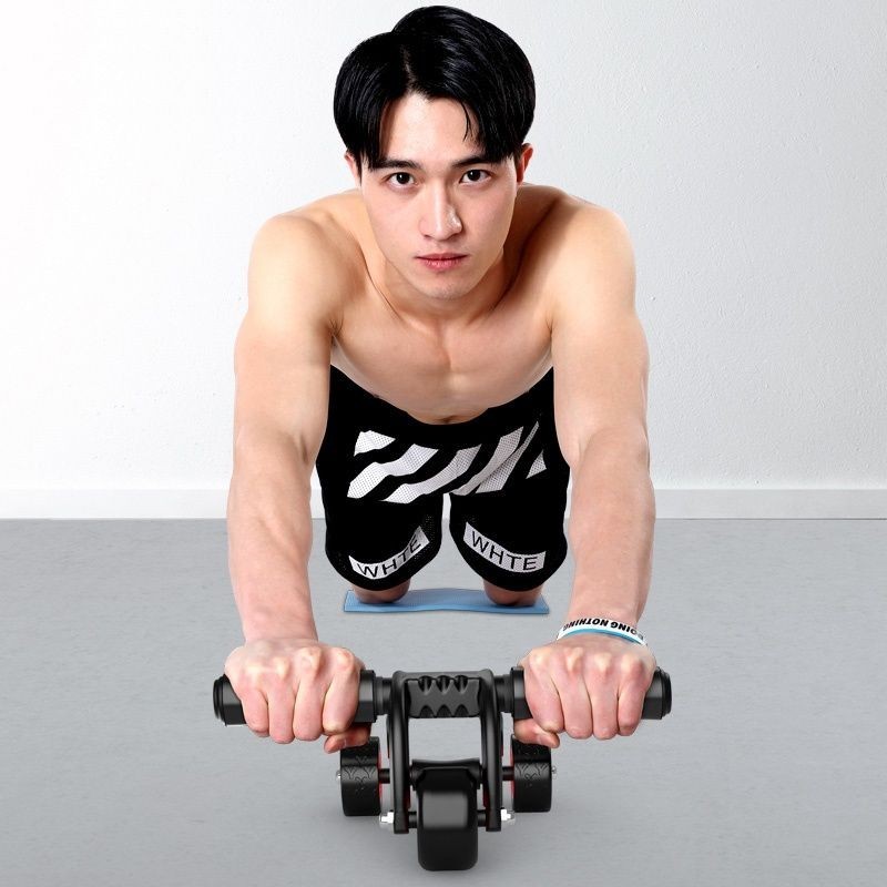 健身器材 (Fitness Equipment) / 健腹輪 (Ab Rollers) 手推健腹輪肌腰部健身器材建腹肌鍛