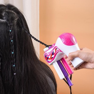 兒童自動髮辮 DIY 女孩玩具麻花辮美髮工具套裝