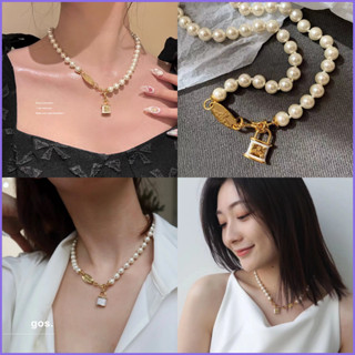 Vivienne WESTWOOD珍珠鎖頭土星項鍊金色星球鎖骨短項鍊復古奢華閃亮首飾情人節012