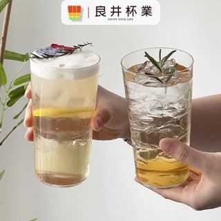 日式木村個性超薄酒杯海波杯柯林杯長飲杯簡約雞尾酒杯玻璃咖啡杯