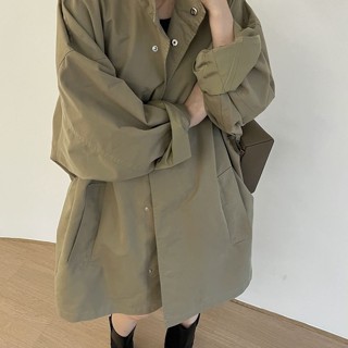 風衣中長款女2025春秋季款 小個子 休閒高階氣質女士大衣外套ins