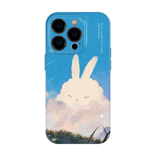 兔兔雲 適用iphone蘋果16promax手機保護殼15plus女生可愛軟萌14治癒系韓系ins風13mini全包防摔