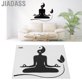 Jiadass Haowecib牆貼紙瑜伽冥想貼花環境友好的可移動牆紙易於塗抹和拆除家居客廳臥室裝飾沙發背景電視