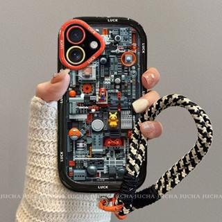機械皮卡丘蘋果16promax/15Pro手機殻iPhone13全包12卡通11/XRMAX