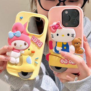 卡通 Hello Kitty Melody 矽膠手機殼適用於 IPhone 11 14 15 Pro Max 13 Pr