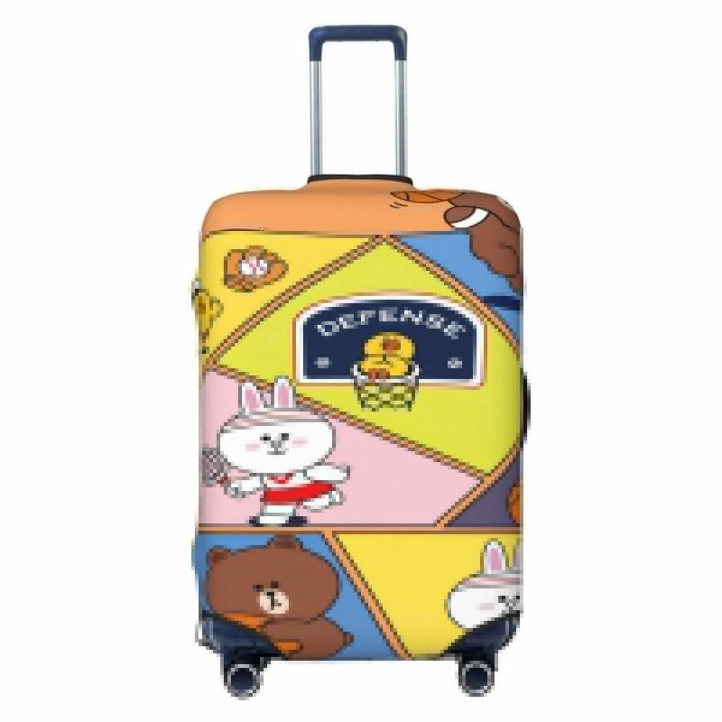 [有貨] Line Friends 旅行箱保護套彈性保護可水洗行李套適用於 18-32 英寸