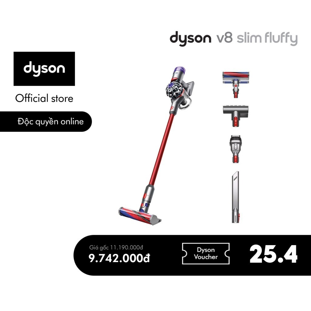 Dyson V8 Slim TM 蓬鬆無線吸塵器 - TDSHOP365