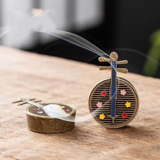 Creative pipa incense burner gourd fan incense burner xi創意琵琶