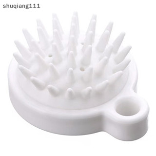 < Stw> 1 件日本洗髮水矽膠按摩梳手持按摩頭皮工具。