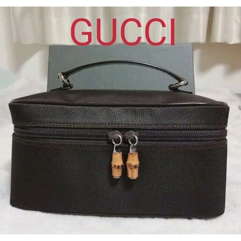 GUCCI 古馳 化妝包 竹節系列 日本直送 二手