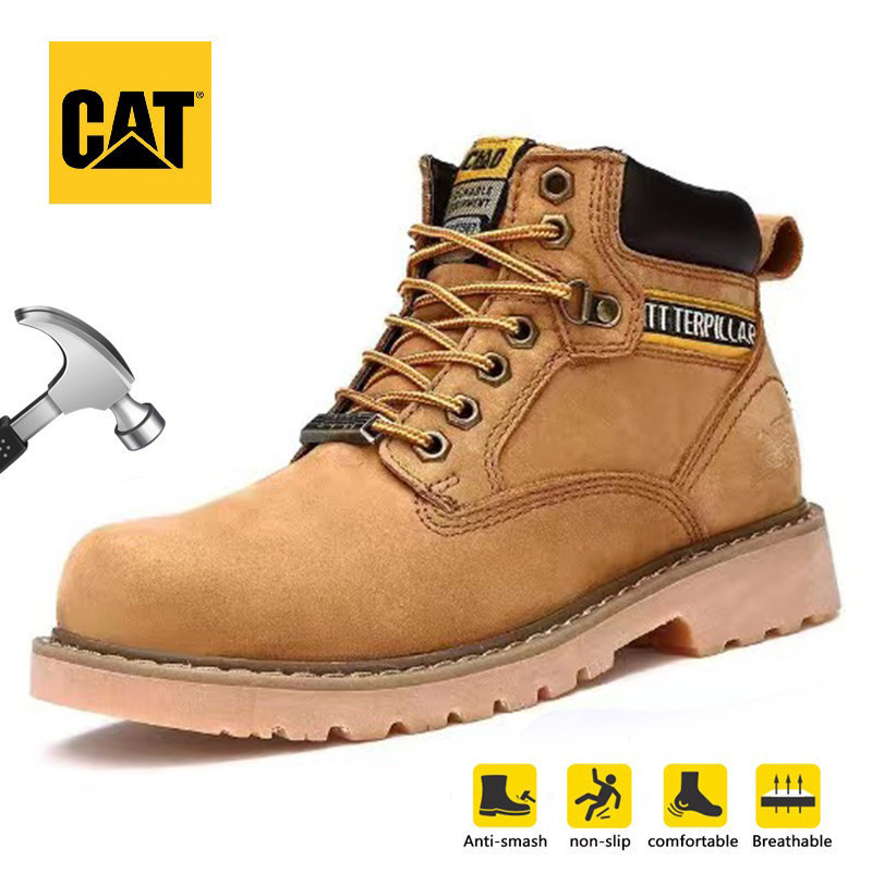 安全鞋 Caterpillar 鋼頭鞋 勞保鞋 工作鞋男 防砸 防滑 耐油耐酸 安全靴 CAT 8043