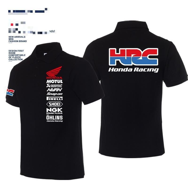 Honda HRC機車店訂製工作服POLO襯衫CB650R CBR1000RR戶外騎行短袖