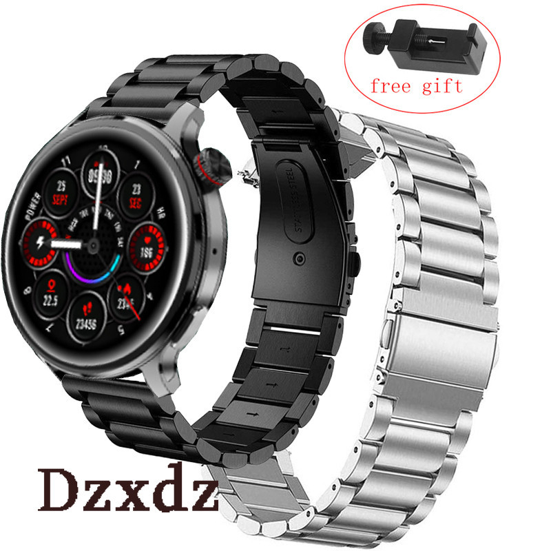 North EDGE GT6 PRO 智能手錶金屬不銹鋼錶帶適用於 North EDGE GT5 PRO 智能手錶腕帶錶