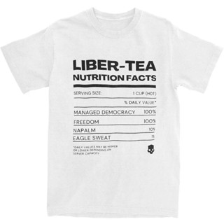 休閒 Helldivers 2 Liber Tea Nutrition T 恤男士女士棉質 Liber-Tea T 恤禮