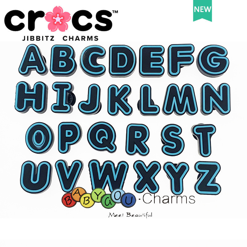 crocs 鞋扣 金属洞洞鞋鞋扣 A-Z趣味英文字母 鞋附件