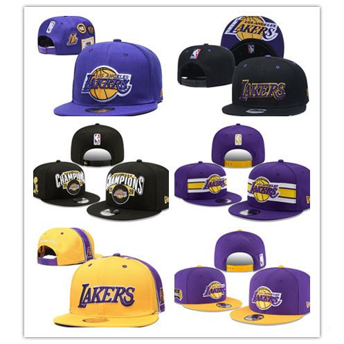 2021 年熱門洛杉磯 NBA_湖人隊嘻哈帽中性可調節帽子戶外帽