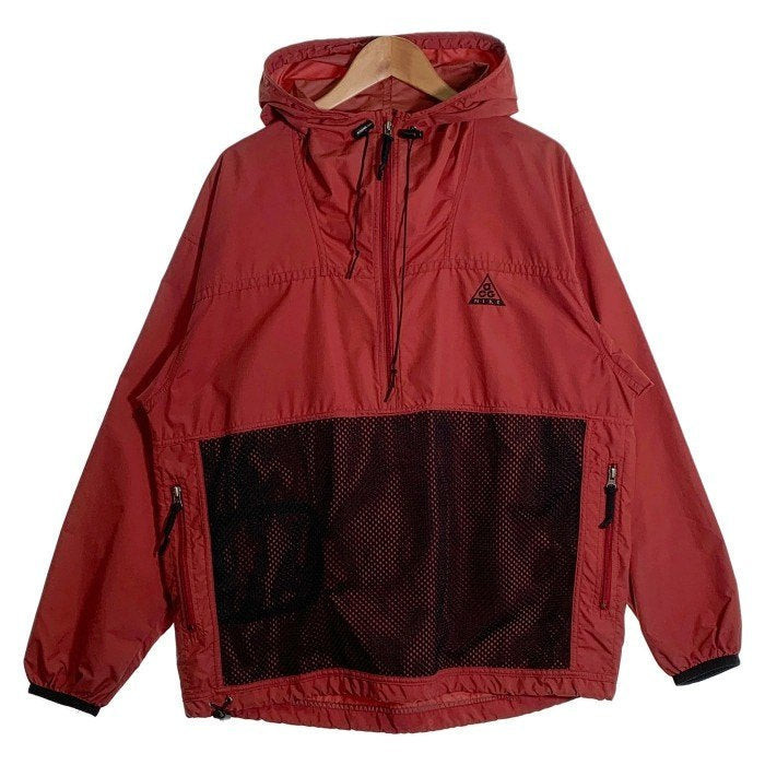 Nike ACG夾克外套 休閒長袖上衣尼龍 套頭衫 紅色 日本直送 二手