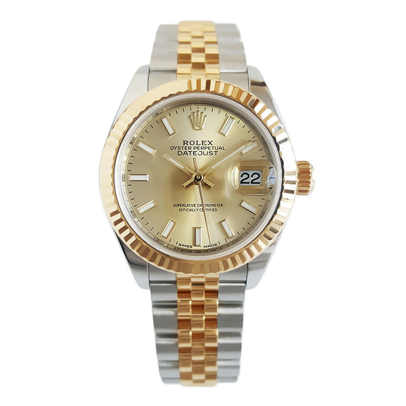 手錶女日誌型18K黃金精鋼自動機械錶279173